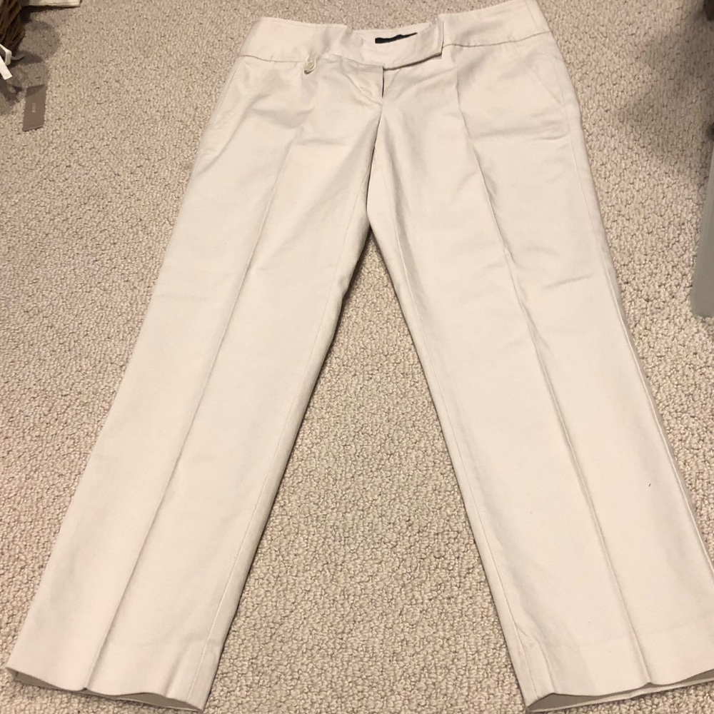 Talbots khaki cropped pants